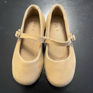 Zara Kids Beige Mary Jane Dress Shoes